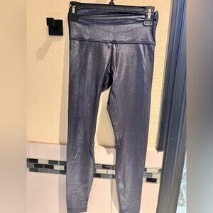 Lululemon Athletica Align Shimmering Silver Leggings (navy)